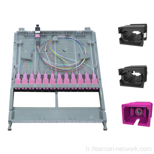 SC fiber optik kaset için 12 fiber MTP/MPO